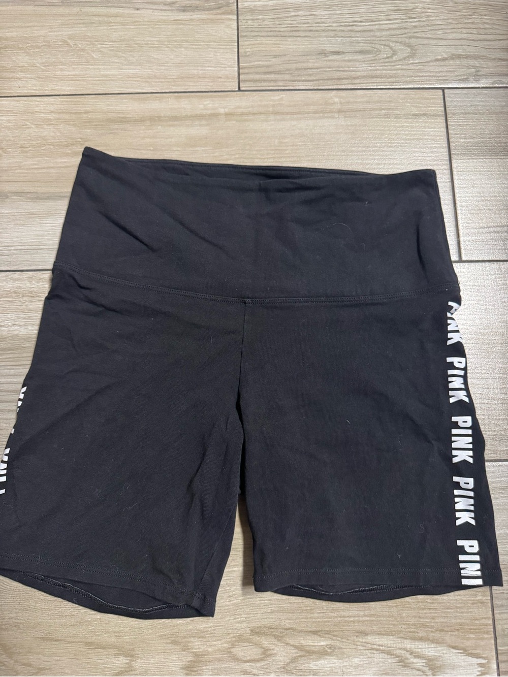 PINK Victoria's Secret High-Rise Black Active Shorts size M